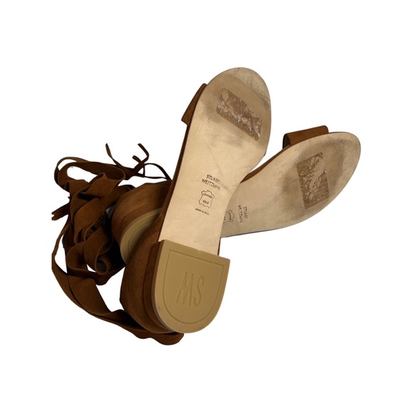 Stuart Wietzman Suede Lace Sandals - Picture 4 of 4